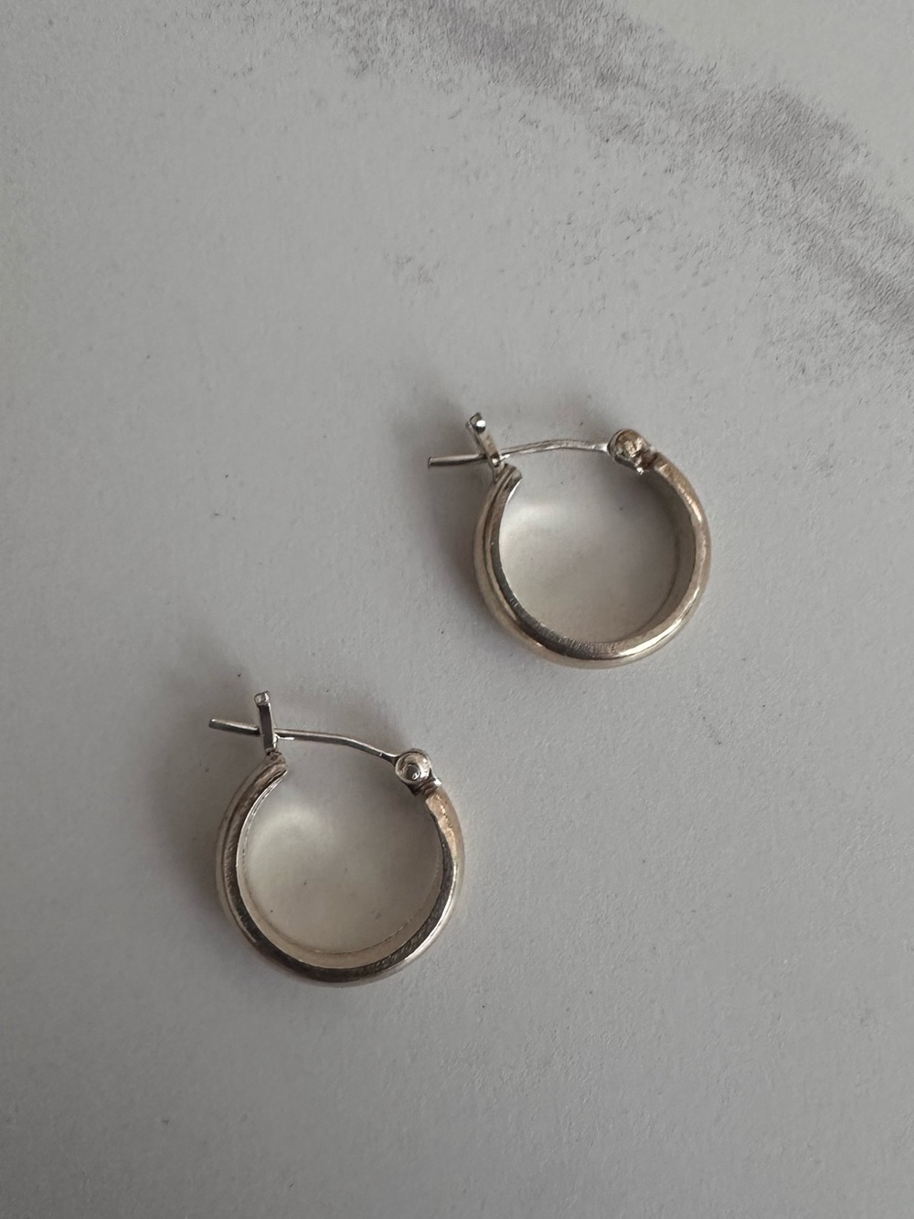 Classic Sterling Silver Hoop Earrings - huggies